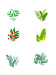 卡通花草