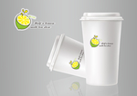 杯贴 柠檬卡通 logo