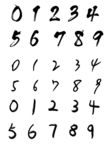 毛笔数字