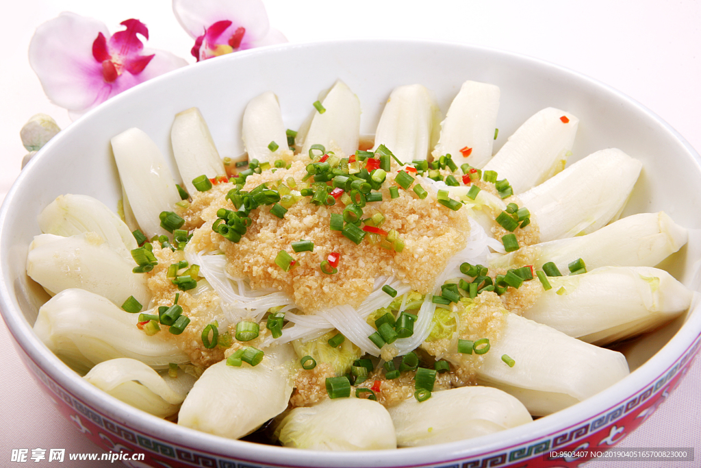 蒜蓉粉丝蒸娃娃菜