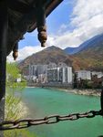 四川 甘孜州 泸定桥 蓝天