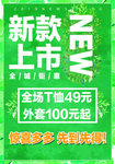服装店新款上市海报
