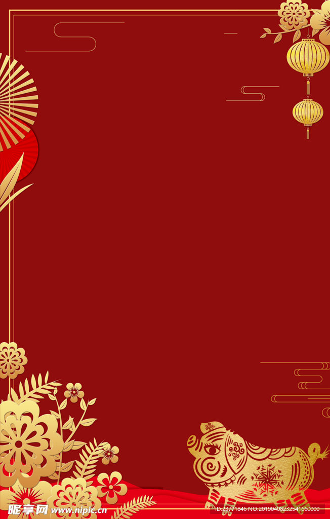 红色背景
