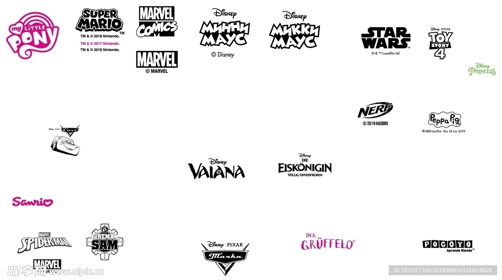 Disney 各种图标