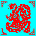 龙剪纸