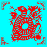 蛇剪纸