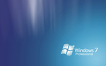 深蓝色白光windows7桌面