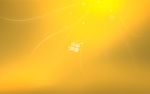 金黄色windows7桌面