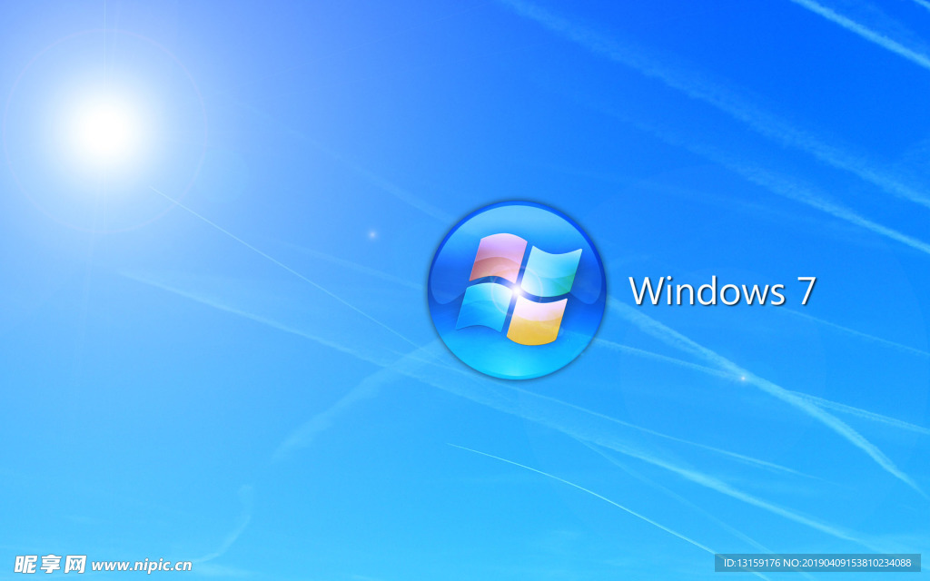 windows7蓝色主题桌面