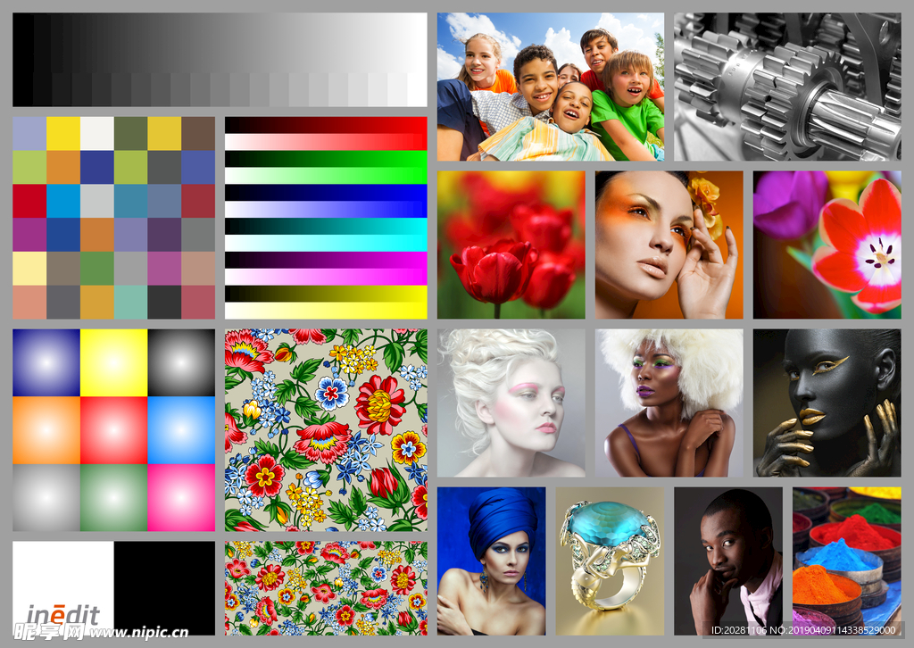 广告高清图像校色专用测试图