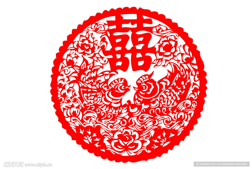 中国风窗花剪纸