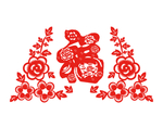 中国风窗花剪纸