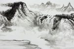 水墨意境山水国画