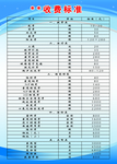 收费表