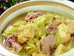 五花肉冻豆腐白菜粉