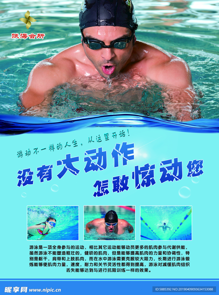 游泳宣传单页