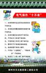 电器操作安全挂图