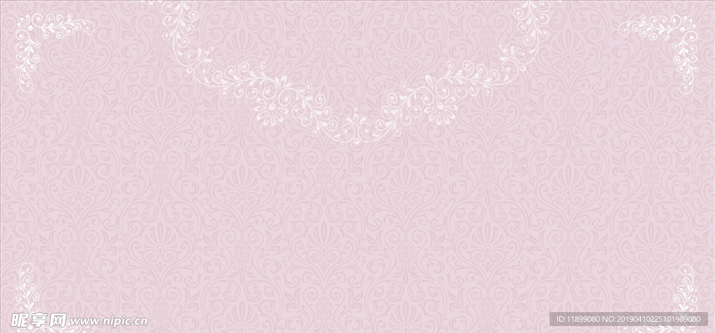 欧式花纹粉色复古背景