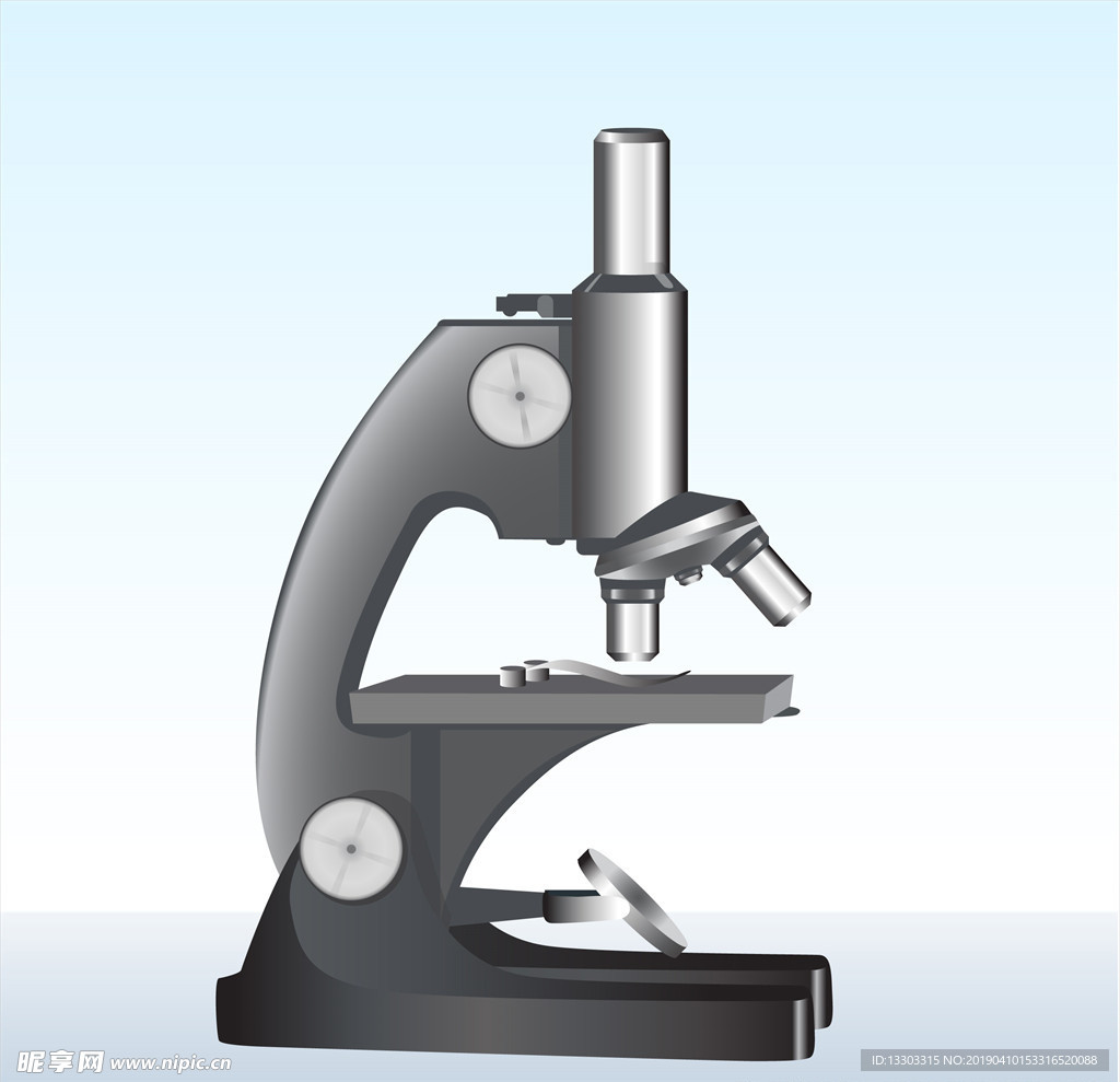 显微镜矢量素材