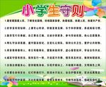 德才 绿色 小学生守则 爱党爱