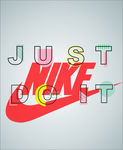 Nike字体海报