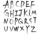 手写字母