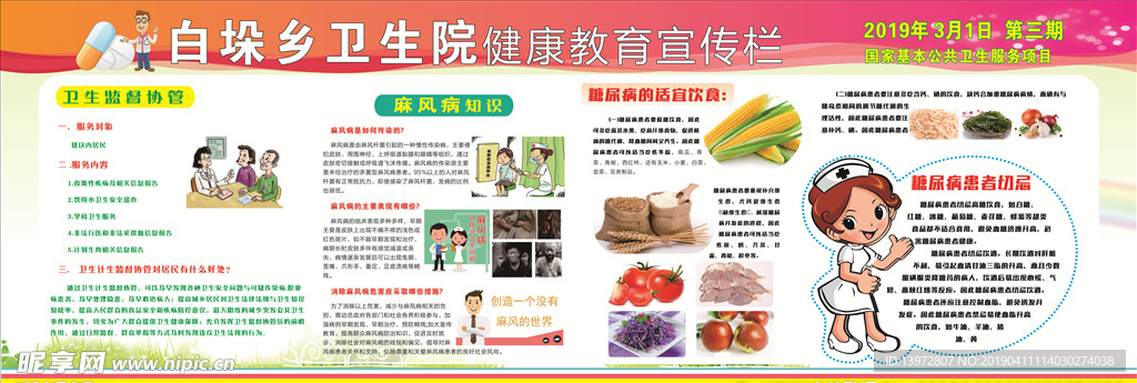 健康 教育 宣传栏 文明 创建