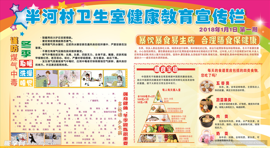 健康 教育 宣传栏 文明 创建