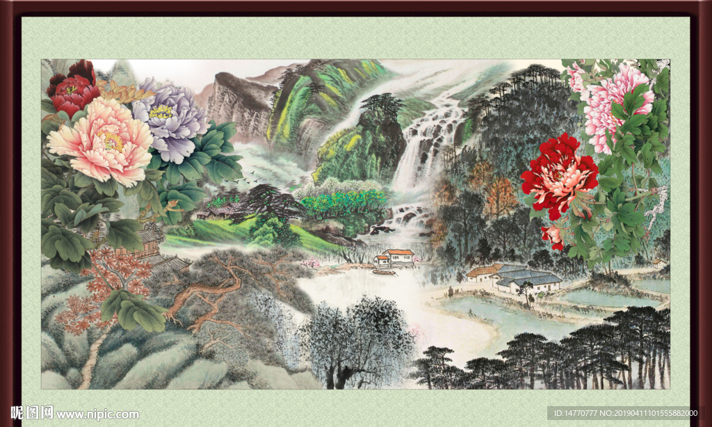 巨幅山水画