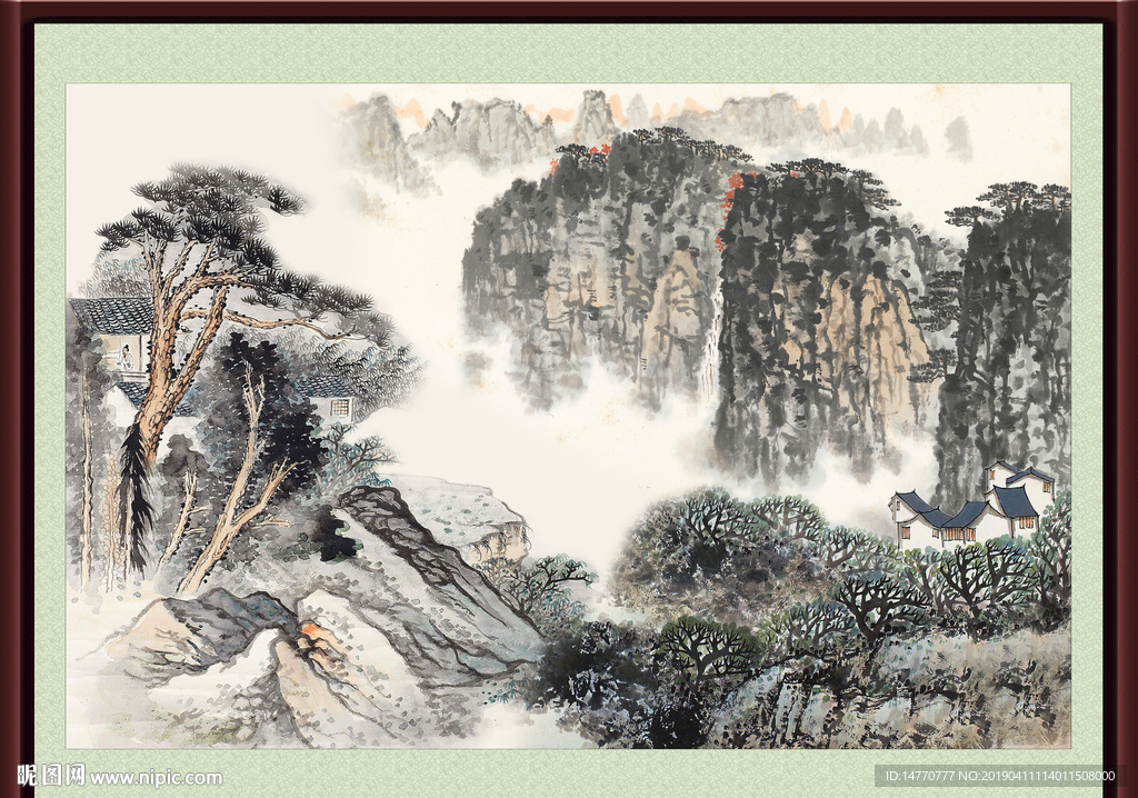 巨幅山水画