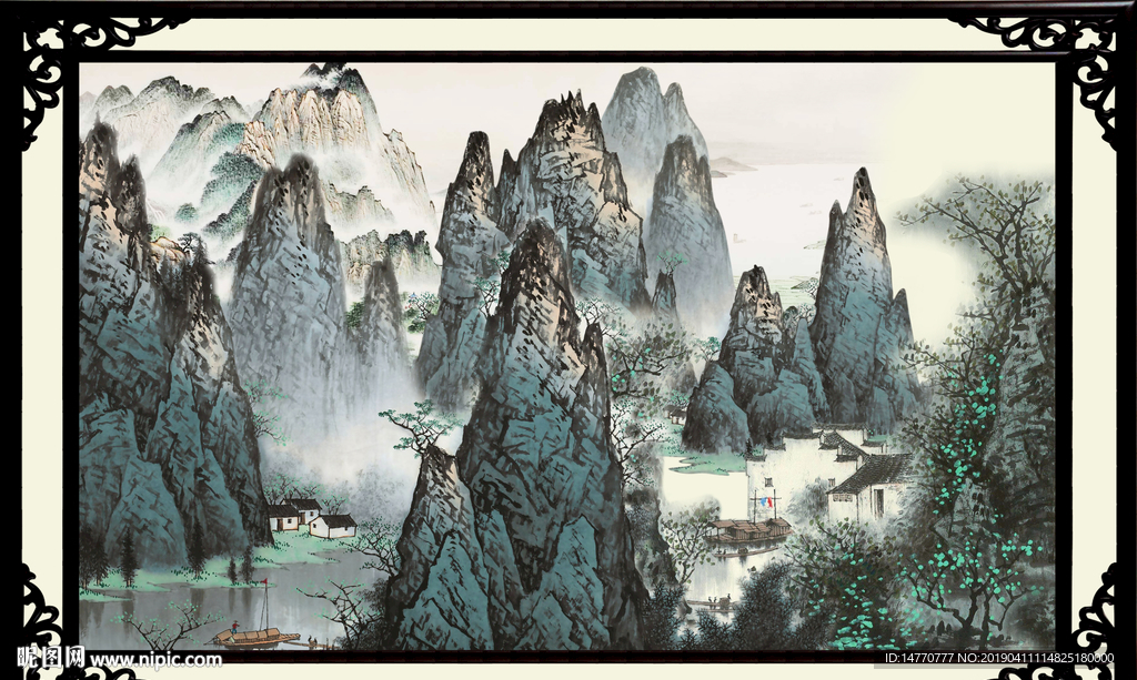 巨幅山水画