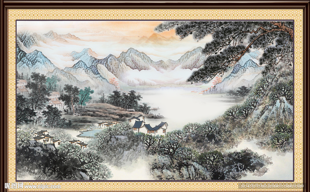 巨幅山水画