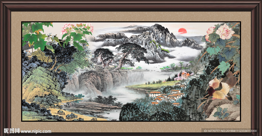 巨幅山水画
