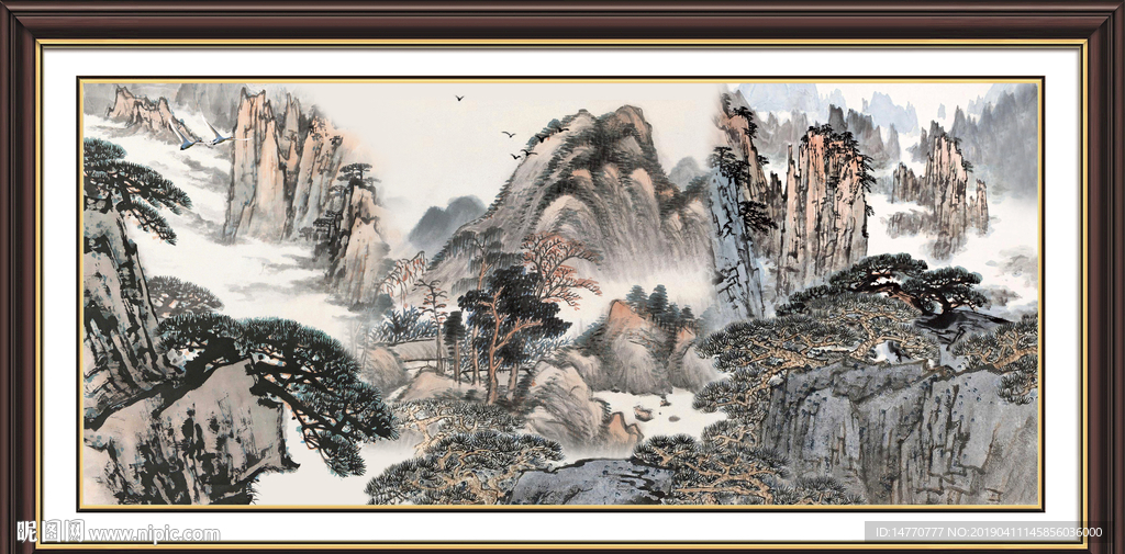 巨幅山水画