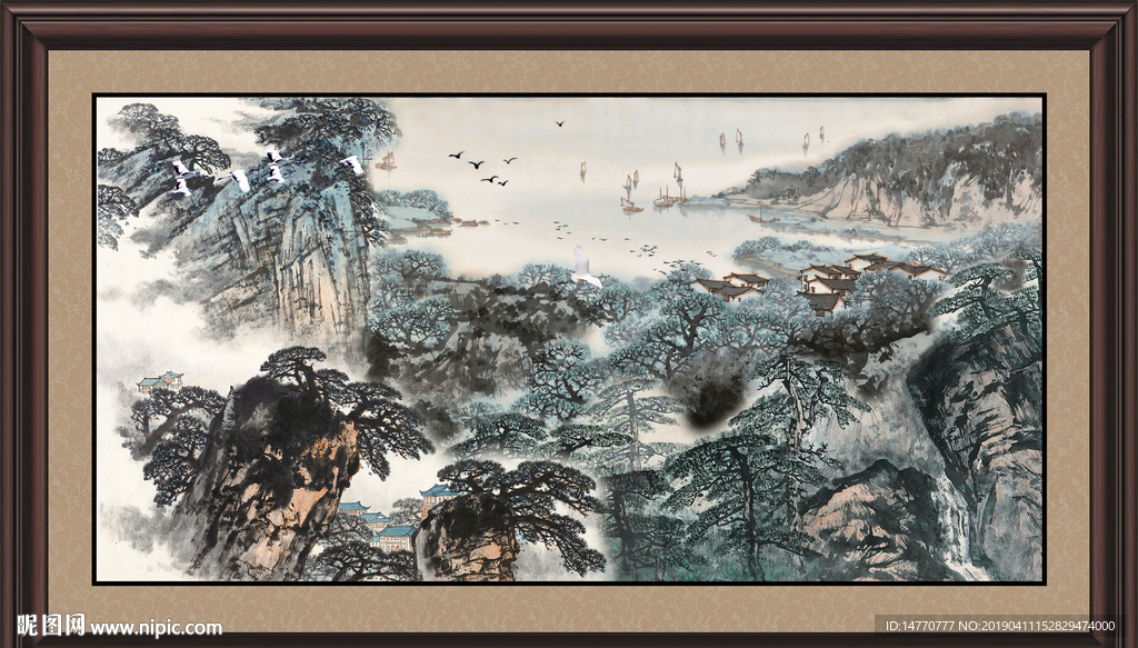 巨幅山水画