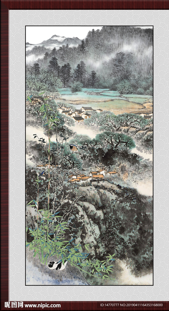 巨幅山水画