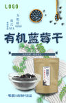 蓝莓干宣传海报