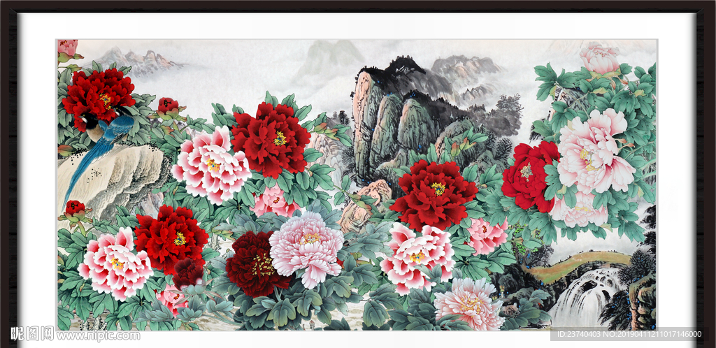 国画牡丹