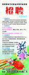 艺术中专招聘展架易拉宝