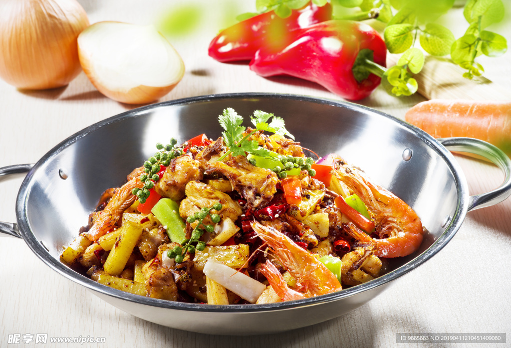 麻辣香锅虾