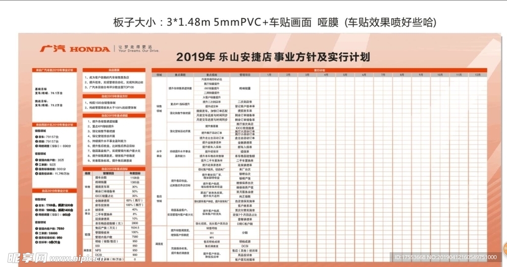 广本 2019计划表 cdr