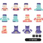 卡通英雄图标