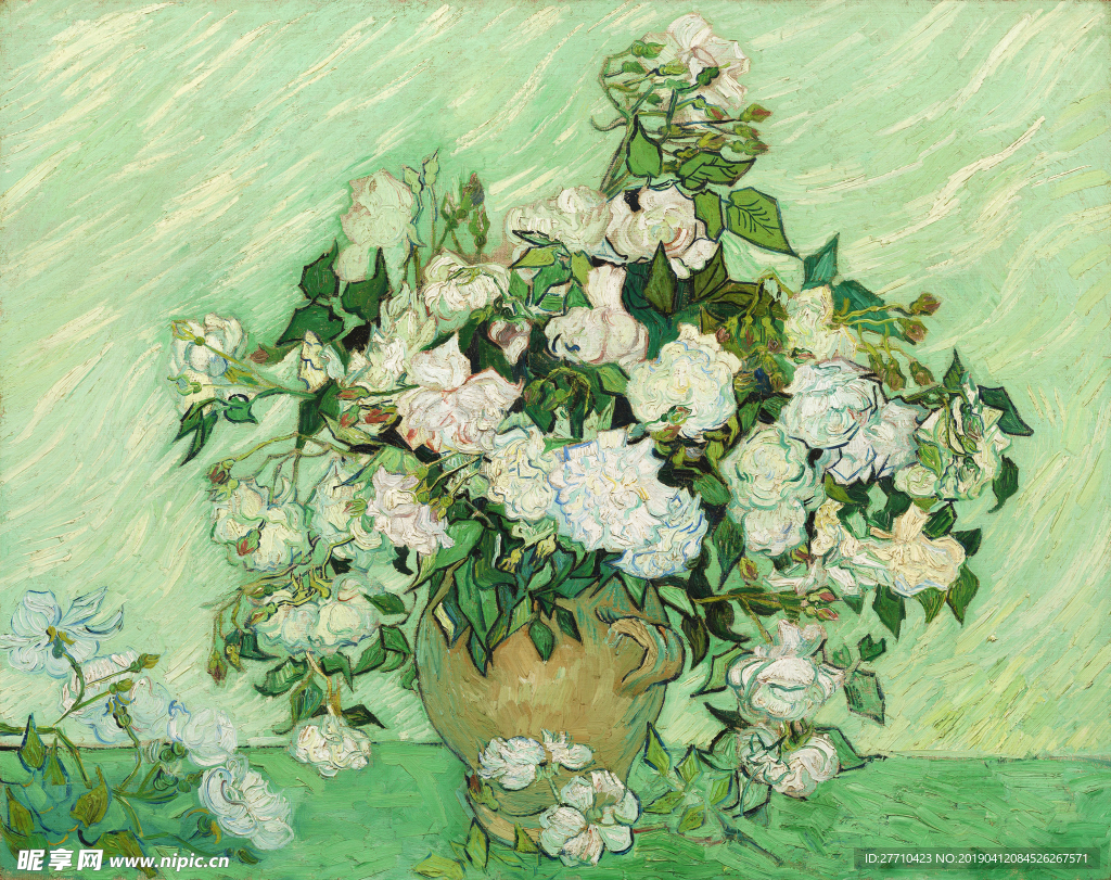 油画 花