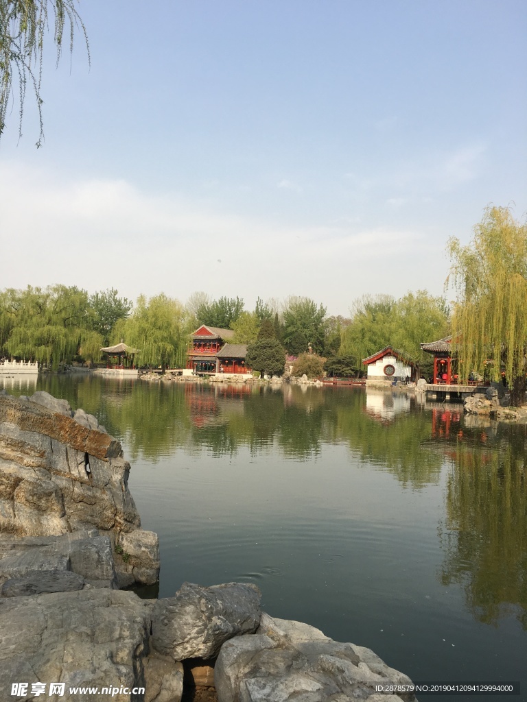 湖泊 风景  大观园