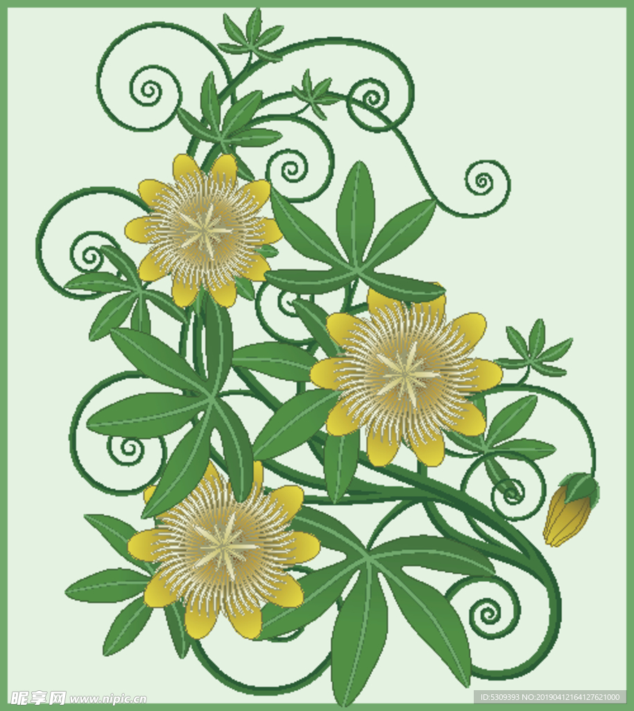 欧美花纹