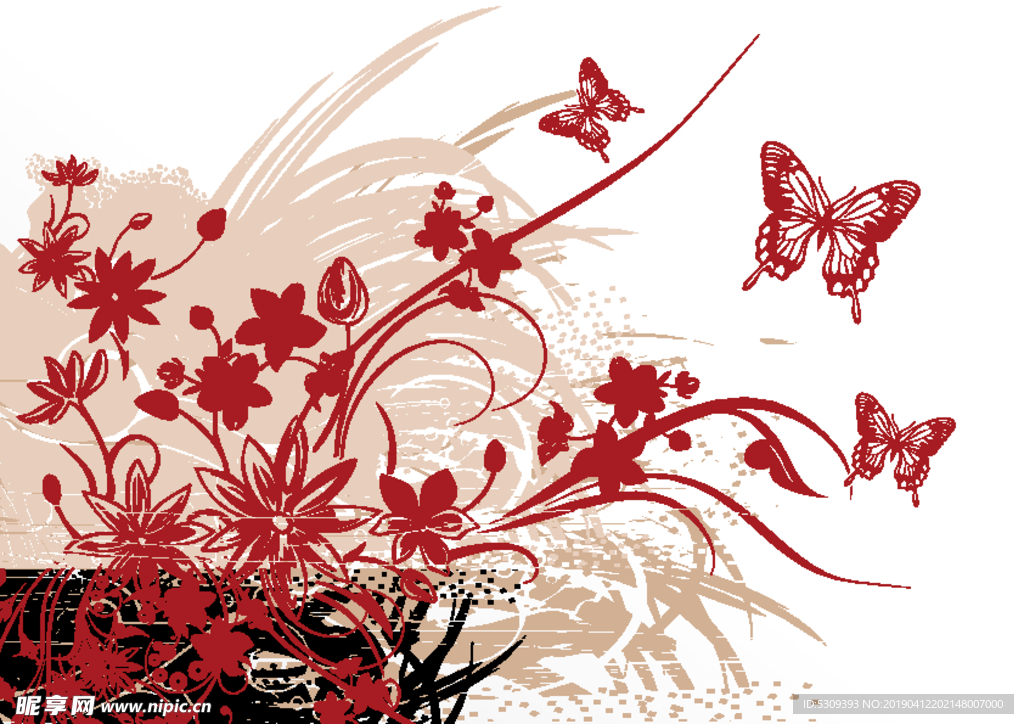 欧美花纹