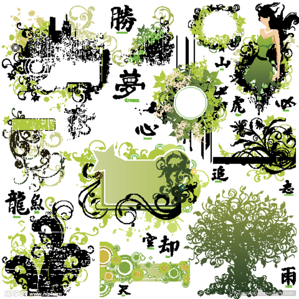 欧美花纹