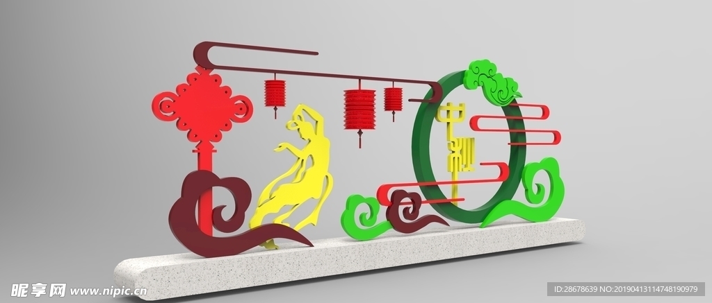 中秋雕塑