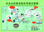 云台山导游示意图