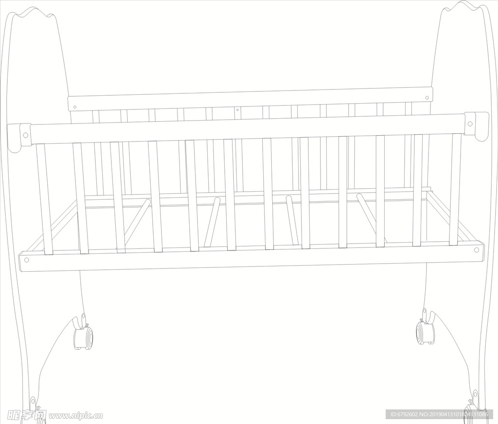 童床线条图